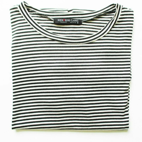 Black & White Striped T-shirt Dress - Picture 2 of 3